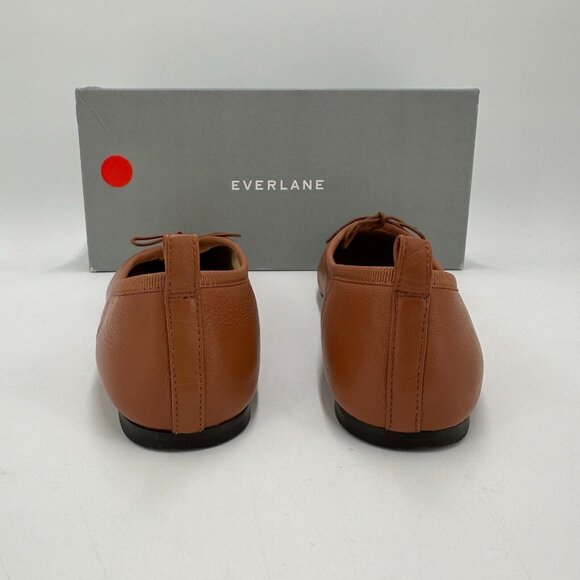 Everlane The Italian Leather Day Ballet Flats size 8 Women's Sugar Almond Tan - Picture 3 of 6